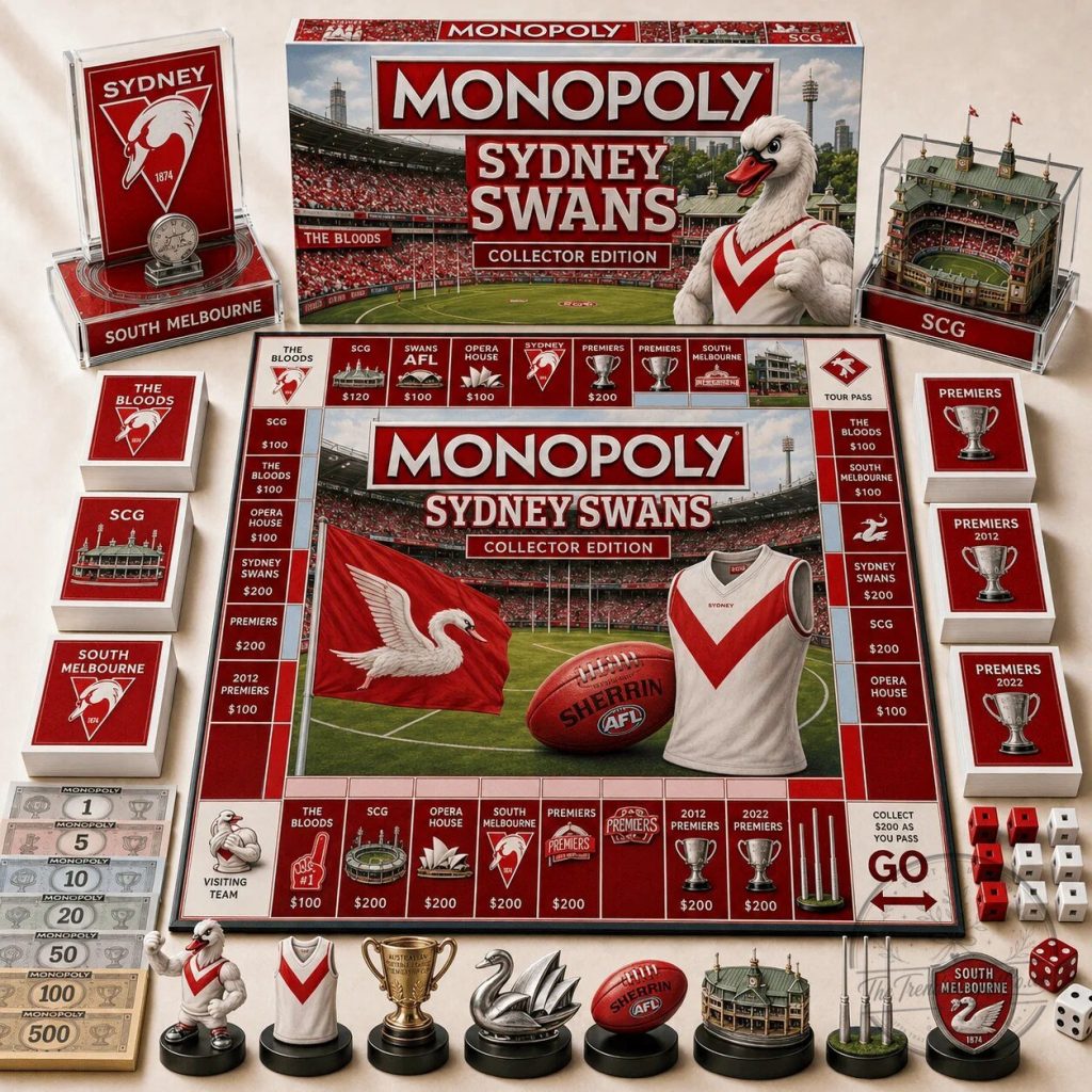 Sydney Swans Australian Football League Monopoly Collector Edition Board Game Sydney Swans Australian Football League Monopoly Collector Edition Board Game
