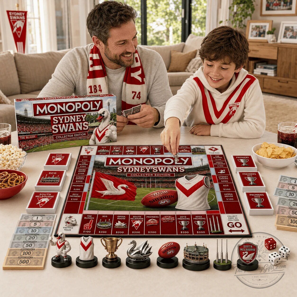 Sydney Swans Australian Football League Monopoly Collector Edition Board Game Sydney Swans Australian Football League Monopoly Collector Edition Board Game – image 3 of 3