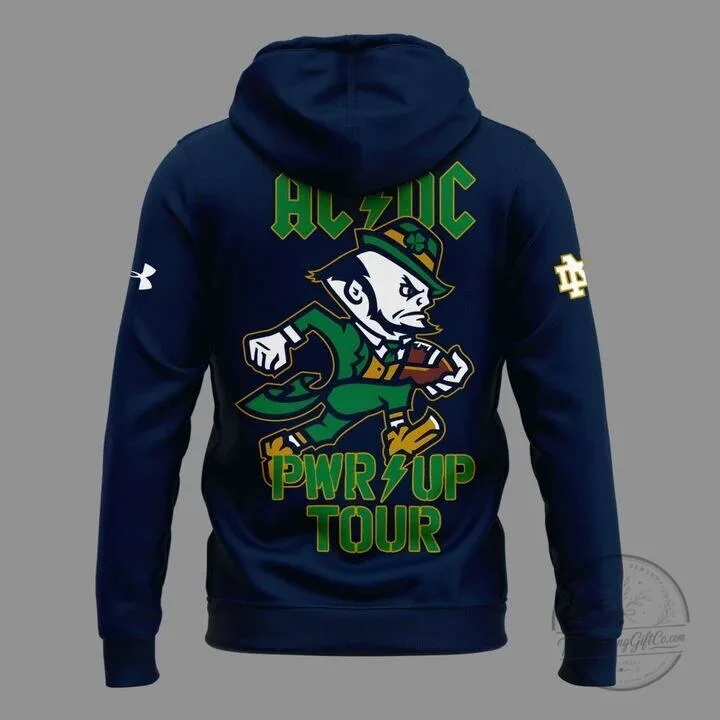 Notre Dame Football AC/DC Power Up Tour 2026 Hoodie 7 Notre Dame Football AC/DC Power Up Tour 2026 Hoodie