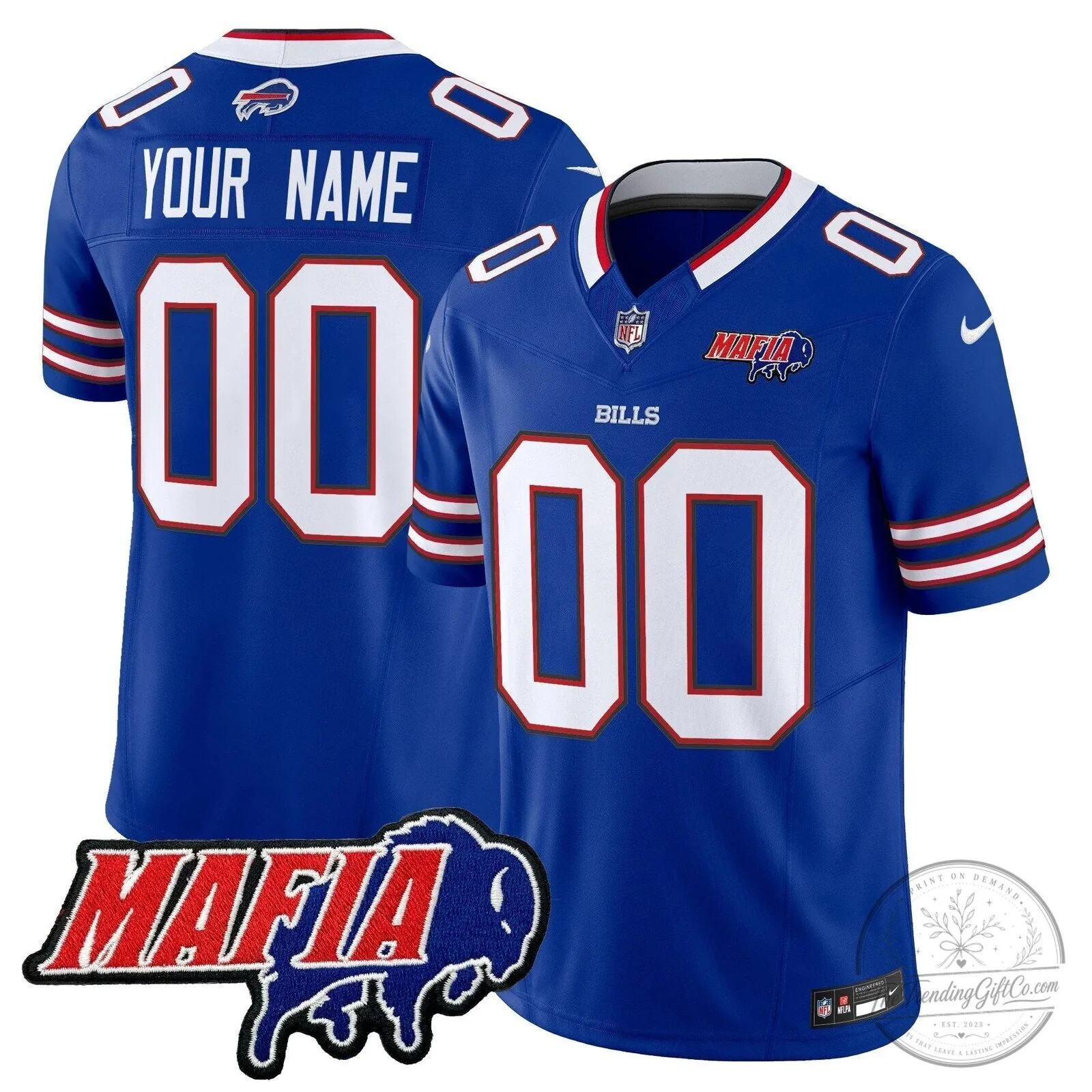 Buffalo Bills Mafia Custom Stitched Football Jersey 6 Buffalo Bills Mafia Custom Stitched Football Jersey