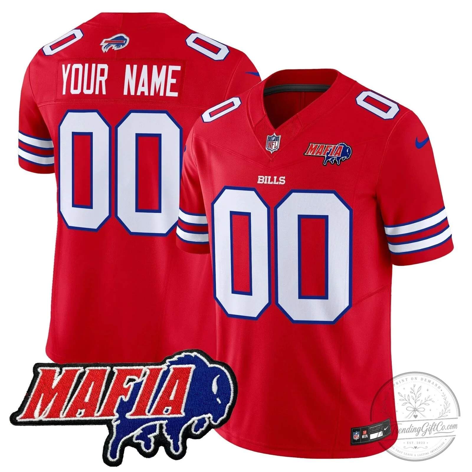 Buffalo Bills Mafia Custom Stitched Football Jersey 7 Buffalo Bills Mafia Custom Stitched Football Jersey