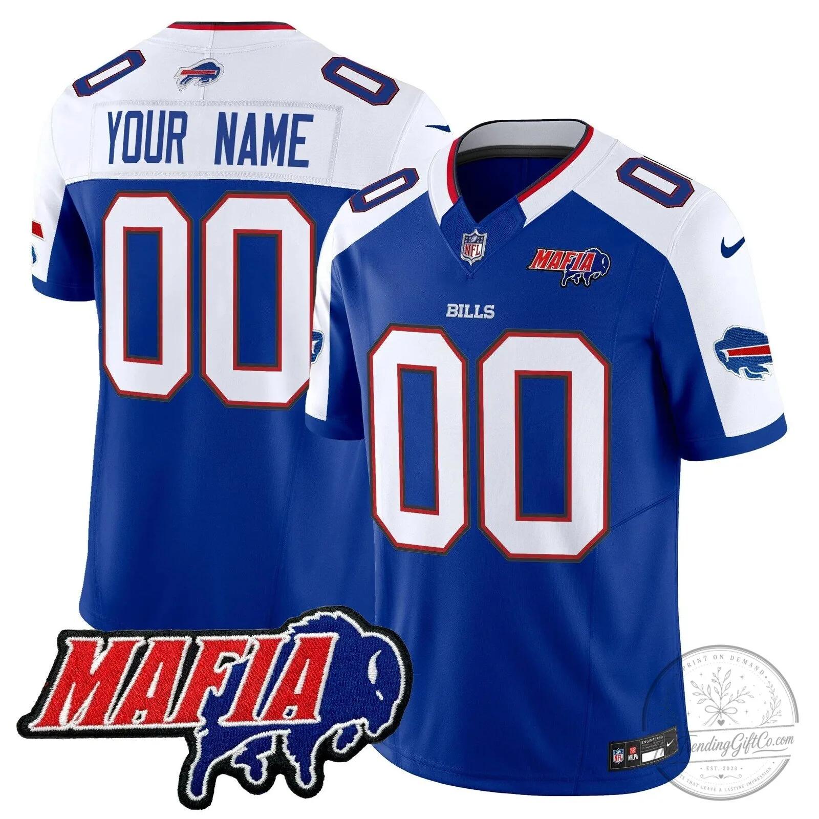Buffalo Bills Mafia Custom Stitched Football Jersey 10 Buffalo Bills Mafia Custom Stitched Football Jersey