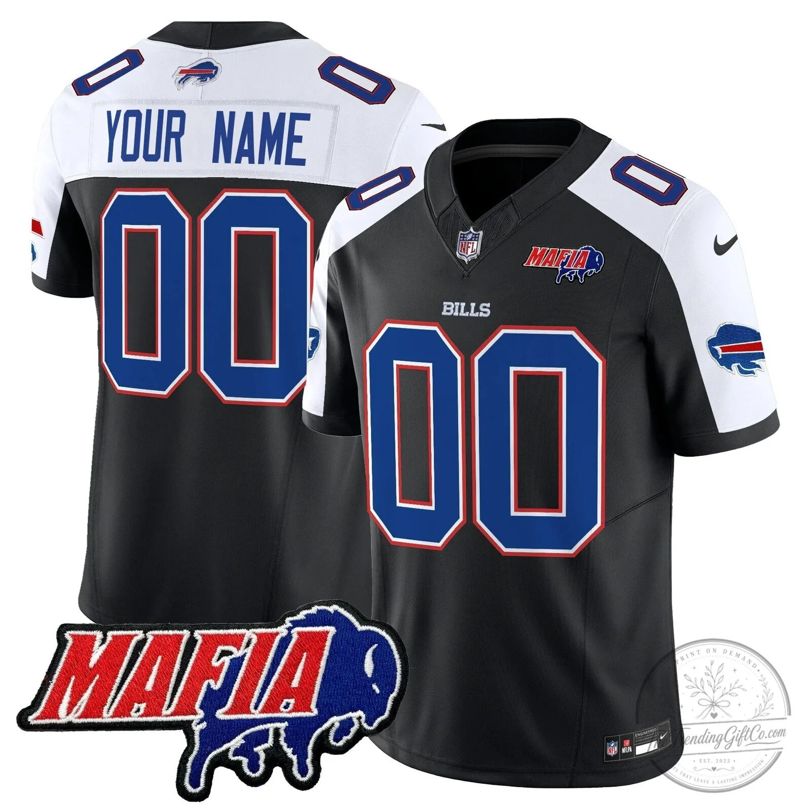 Buffalo Bills Mafia Custom Stitched Football Jersey 11 Buffalo Bills Mafia Custom Stitched Football Jersey