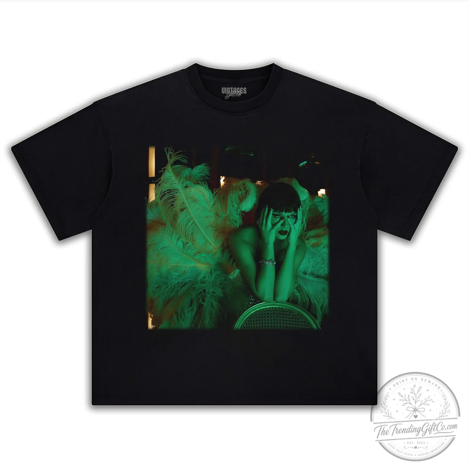 Taylor Swift The Life of a Showgirl 5.0 Black Graphic T-Shirt