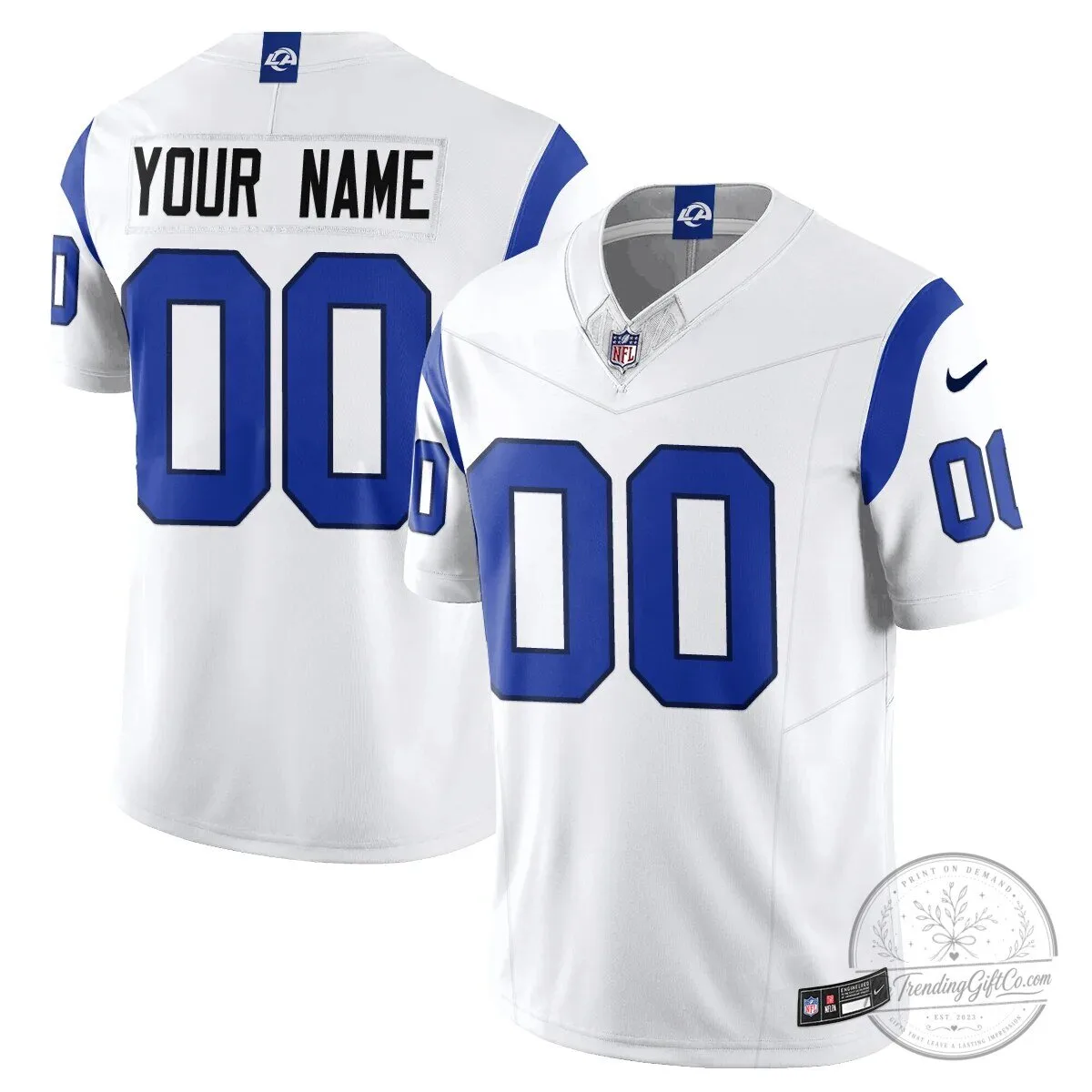 Los Angeles Rams Alternate Vapor Custom Football Jersey Stitched 3 Los Angeles Rams Alternate Vapor Custom Football Jersey Stitched