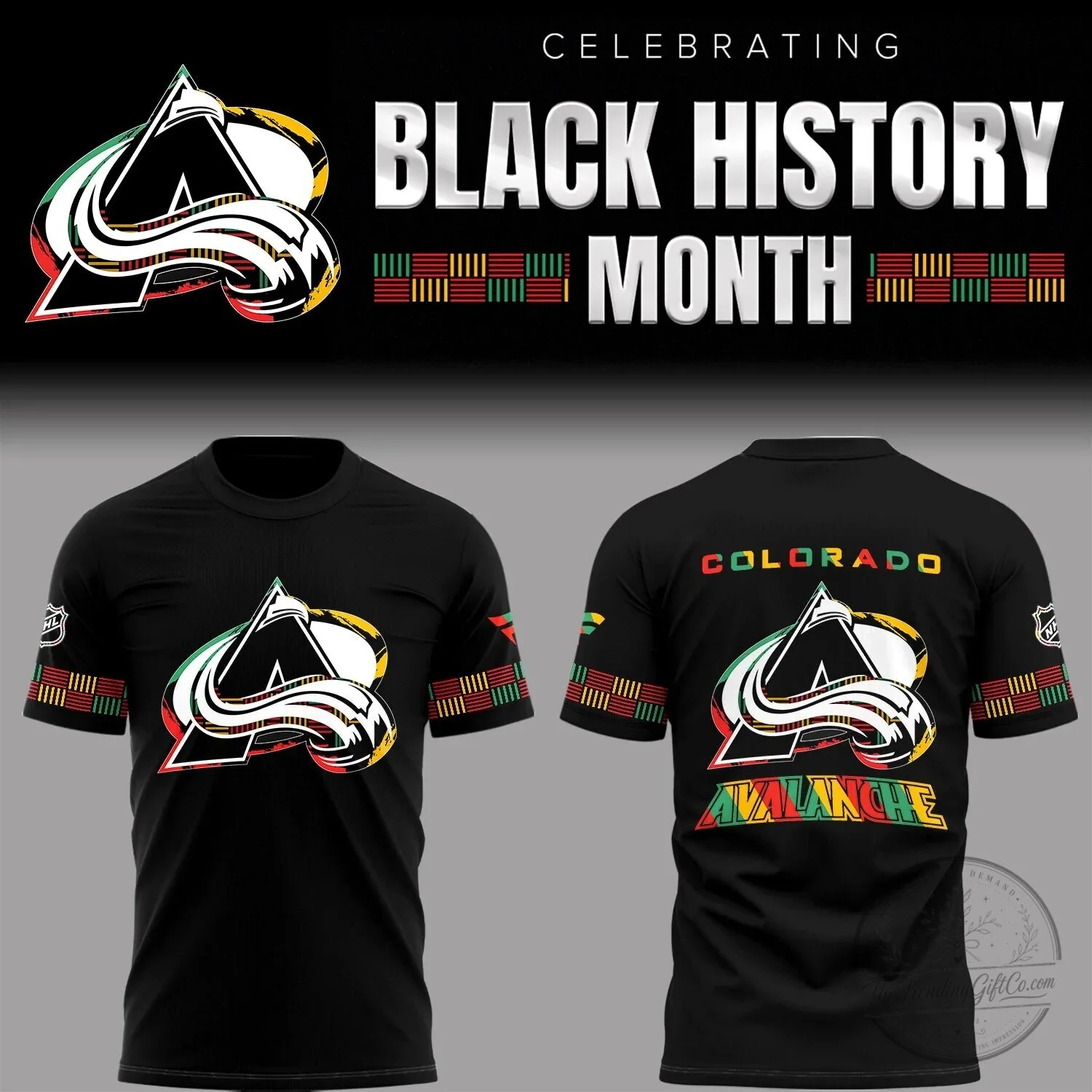 Colorado Avalanche Black History Month T-Shirt 3 Colorado Avalanche Black History Month T-Shirt