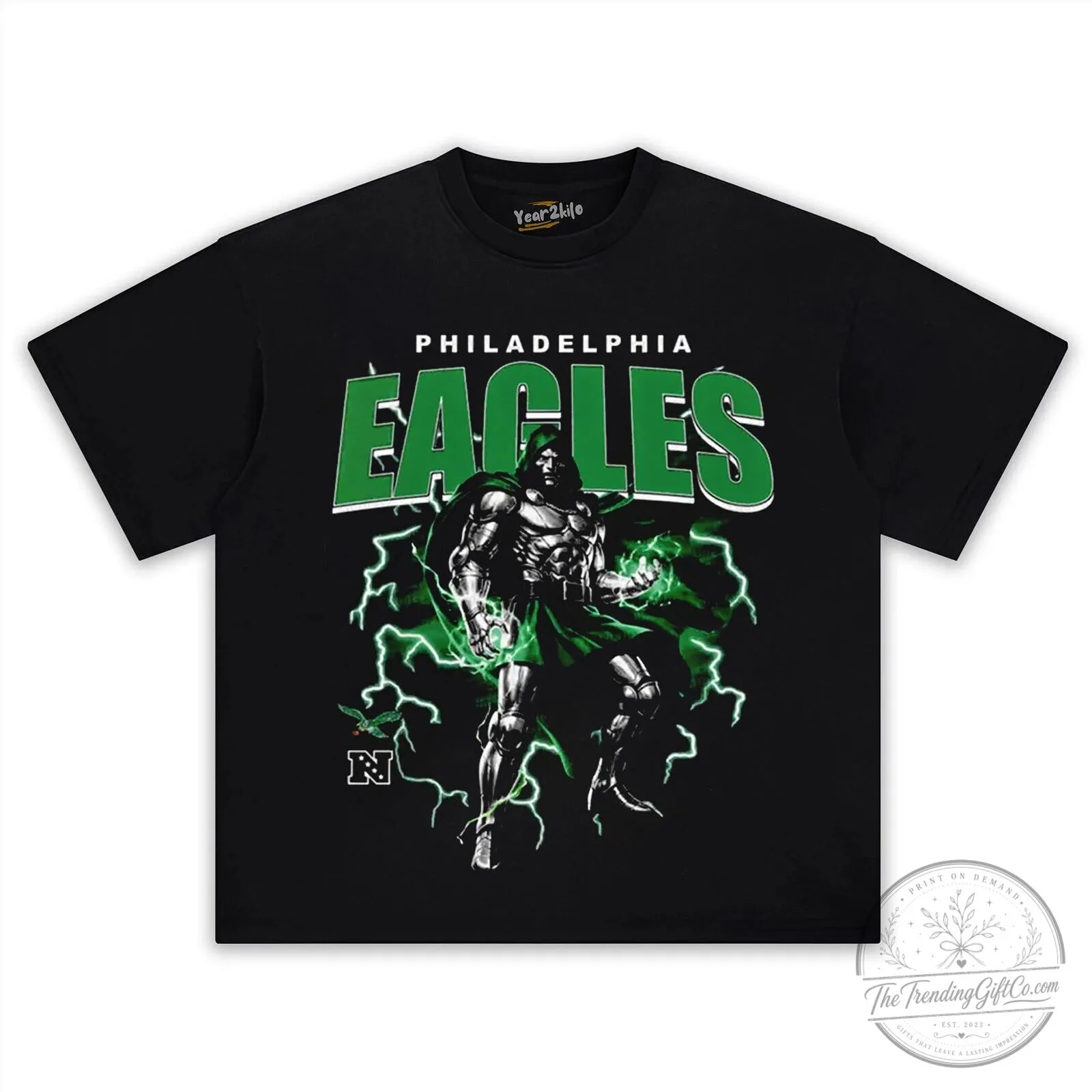 Philadelphia Eagles Doctor Doom Marvel Comics T-Shirt 9 Philadelphia Eagles Doctor Doom Marvel Comics T-Shirt