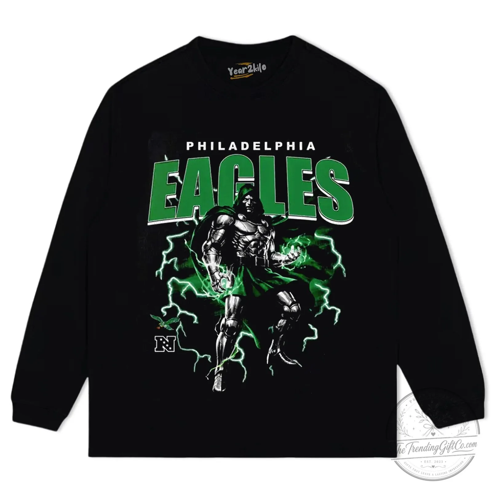 Philadelphia Eagles Doctor Doom Marvel Comics T-Shirt 13 Philadelphia Eagles Doctor Doom Marvel Comics T-Shirt