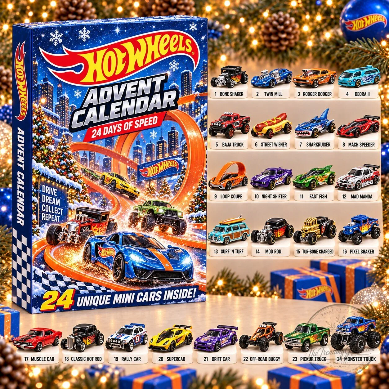 Hot Wheels Limited Edition Advent Calendar 2026 with 24 Unique Mini Cars