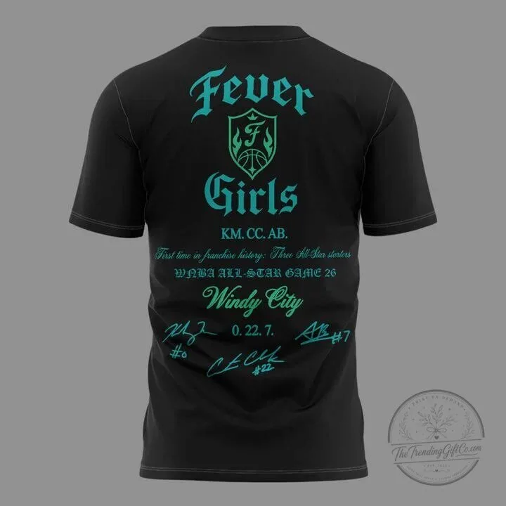 Indiana Fever Girls Basketball Fan Apparel T-Shirt 6 Indiana Fever Girls Basketball Fan Apparel T-Shirt