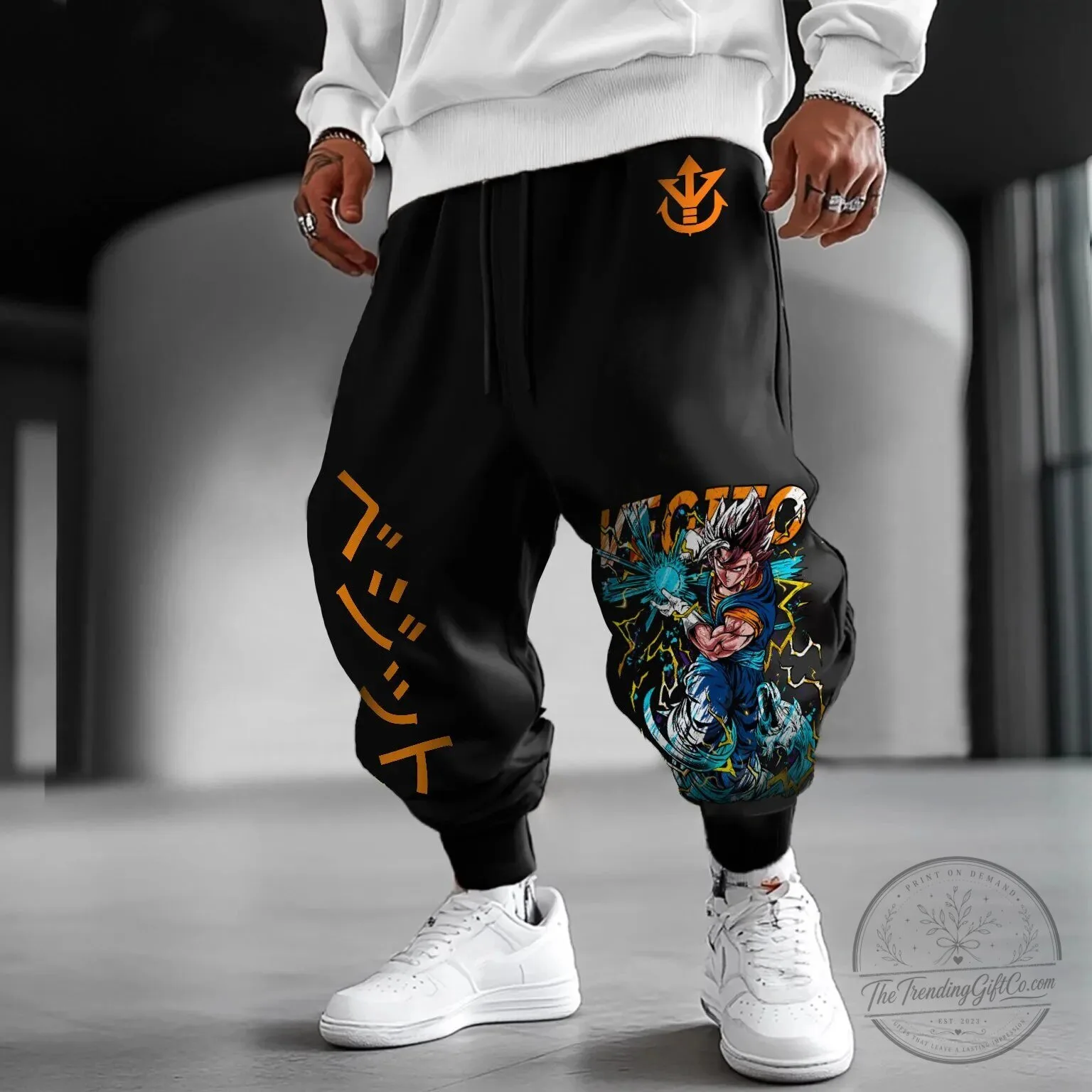 Dragon Ball Z Vegito Super Saiyan Blue Anime Manga Jogger Pants