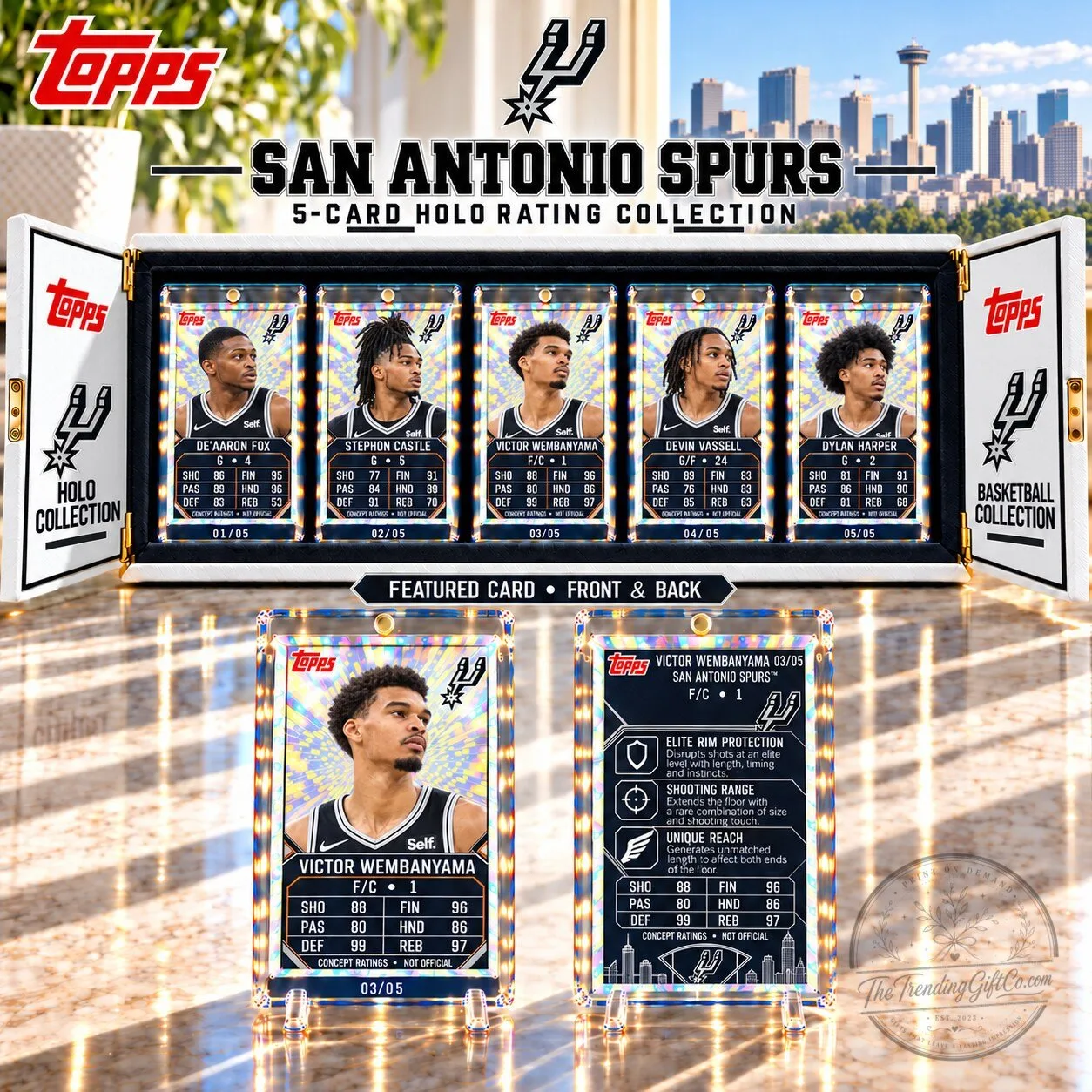 San Antonio Spurs Victor Wembanyama Basketball Trading Card Collection