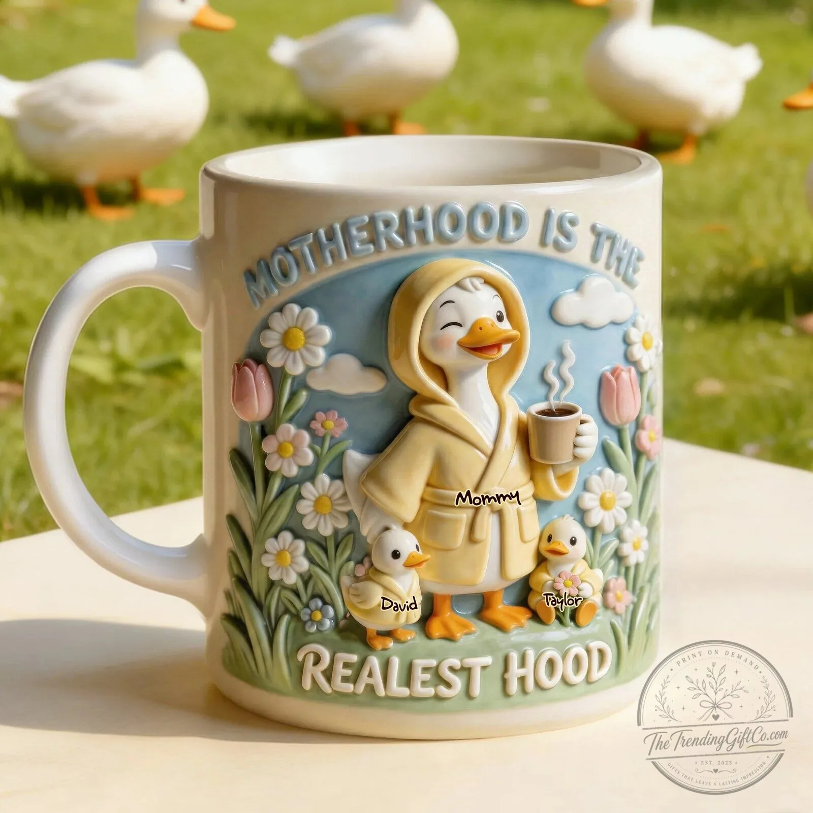 Personalized Motherhood Is The Realest Hood Goose And Goslings Coffee Mug 6 Personalized Motherhood Is The Realest Hood Goose And Goslings Coffee Mug