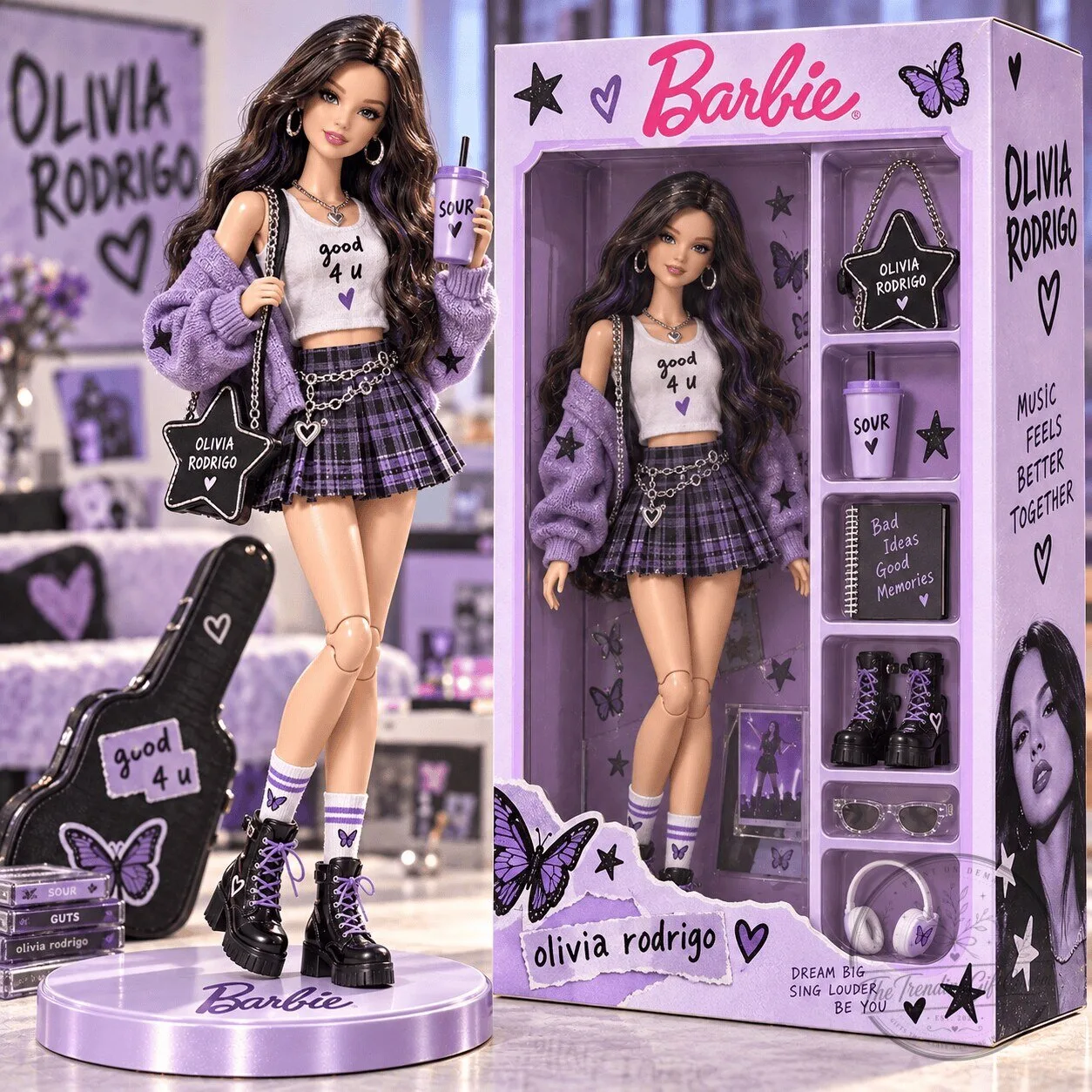 Olivia Rodrigo Barbie Doll Collectible Fashion Figure