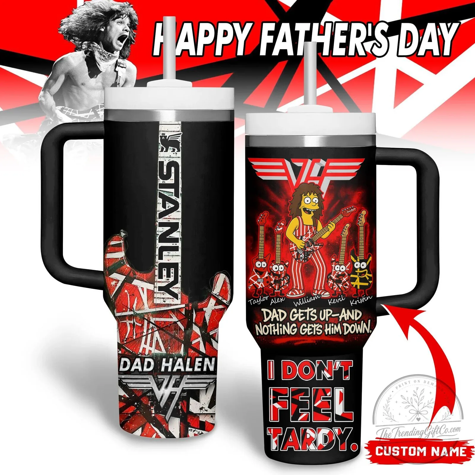 Van Halen Dad Gets Up And Nothing Gets Him Down Tumbler 1 Van Halen Dad Gets Up And Nothing Gets Him Down Tumbler