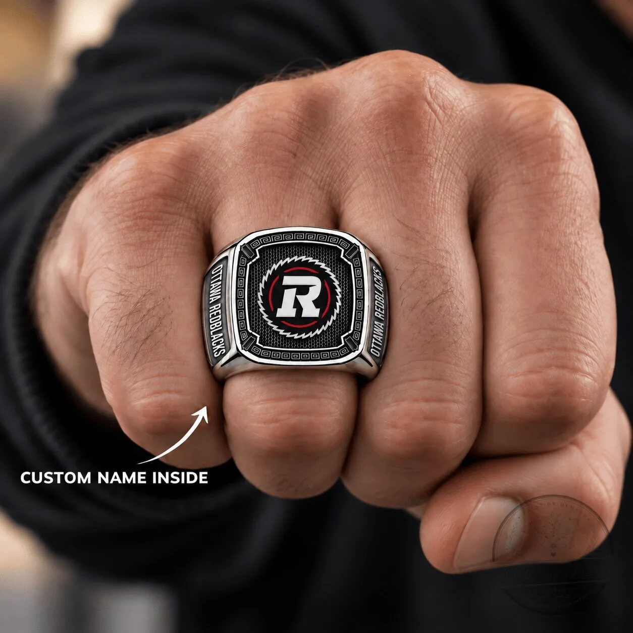 Ottawa Redblacks Canadian Football League Championship Ring Custom Engraved 1 Ottawa Redblacks Canadian Football League Championship Ring Custom Engraved
