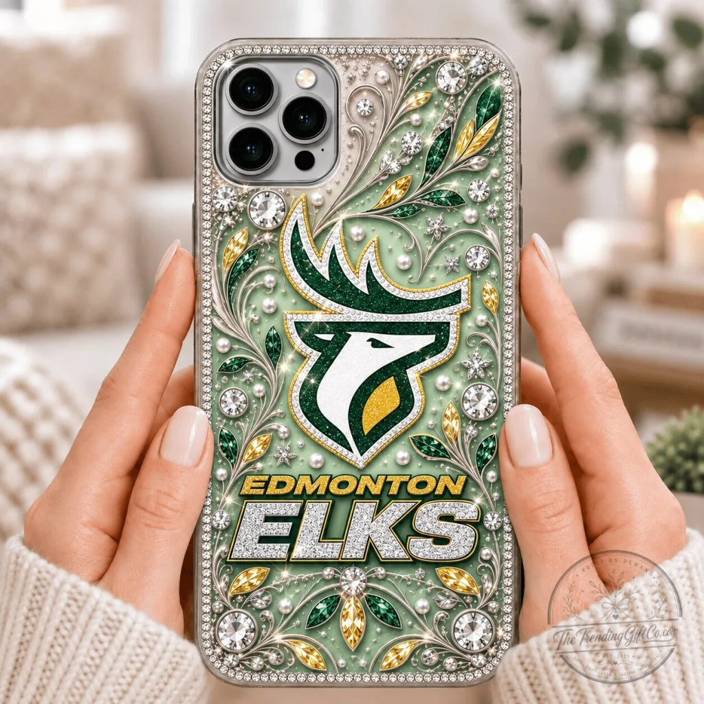 Edmonton Elks Football Team Embellished Design Clear Phone Case Edmonton Elks Football Team Embellished Design Clear Phone Case