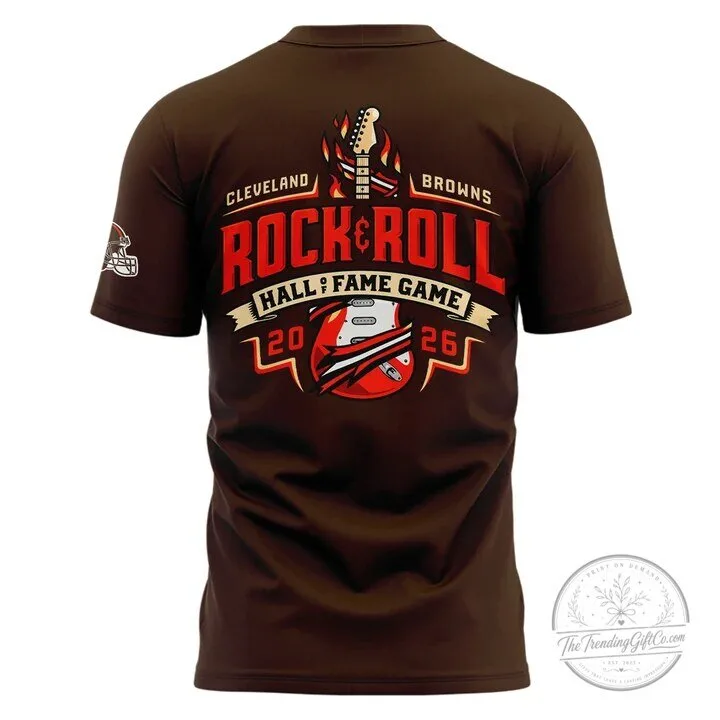 Cleveland Browns Rock And Roll Hall Of Fame Game T-Shirt 5 Cleveland Browns Rock And Roll Hall Of Fame Game T-Shirt