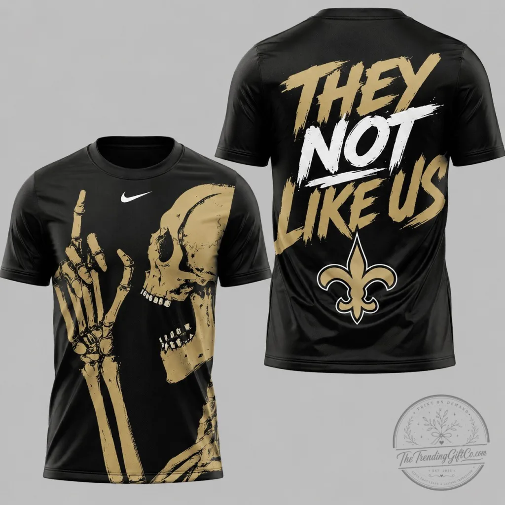 New Orleans Saints Skeleton Gesture Graphic Performance T-Shirt New Orleans Saints Skeleton Gesture Graphic Performance T-Shirt