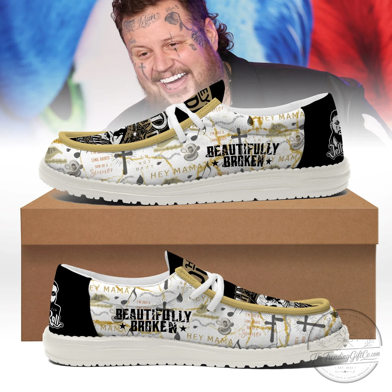 Jelly Roll Beautifully Broken Loafer Shoes for Men and Women
