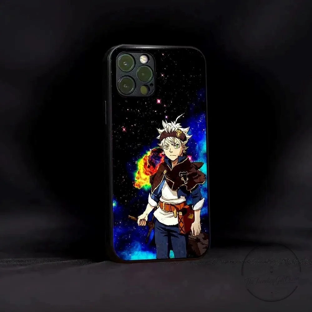 Black Clover Asta Anime Character Galaxy Stars Phone Case 1 Black Clover Asta Anime Character Galaxy Stars Phone Case