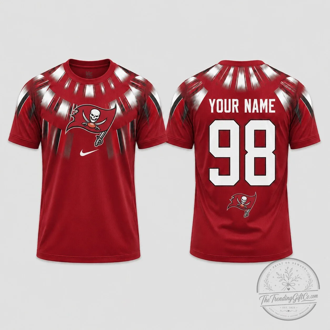 Tampa Bay Buccaneers Personalized Number And Name Football Fan T-Shirt 1 Tampa Bay Buccaneers Personalized Number And Name Football Fan T-Shirt