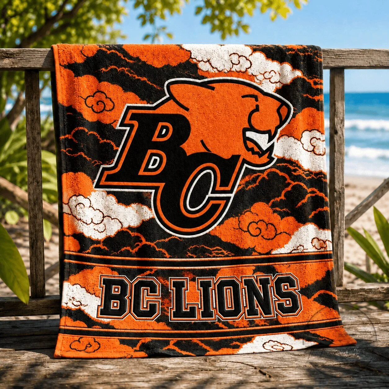 British Columbia Lions Canadian Football League Beach Towel