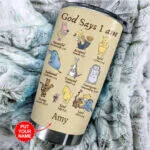 Winnie the Pooh Christian Bible Verse Personalized Tumbler 7 Winnie the Pooh Christian Bible Verse Personalized Tumbler