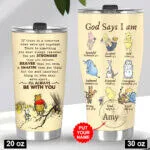 Winnie the Pooh Christian Bible Verse Personalized Tumbler 9 Winnie the Pooh Christian Bible Verse Personalized Tumbler