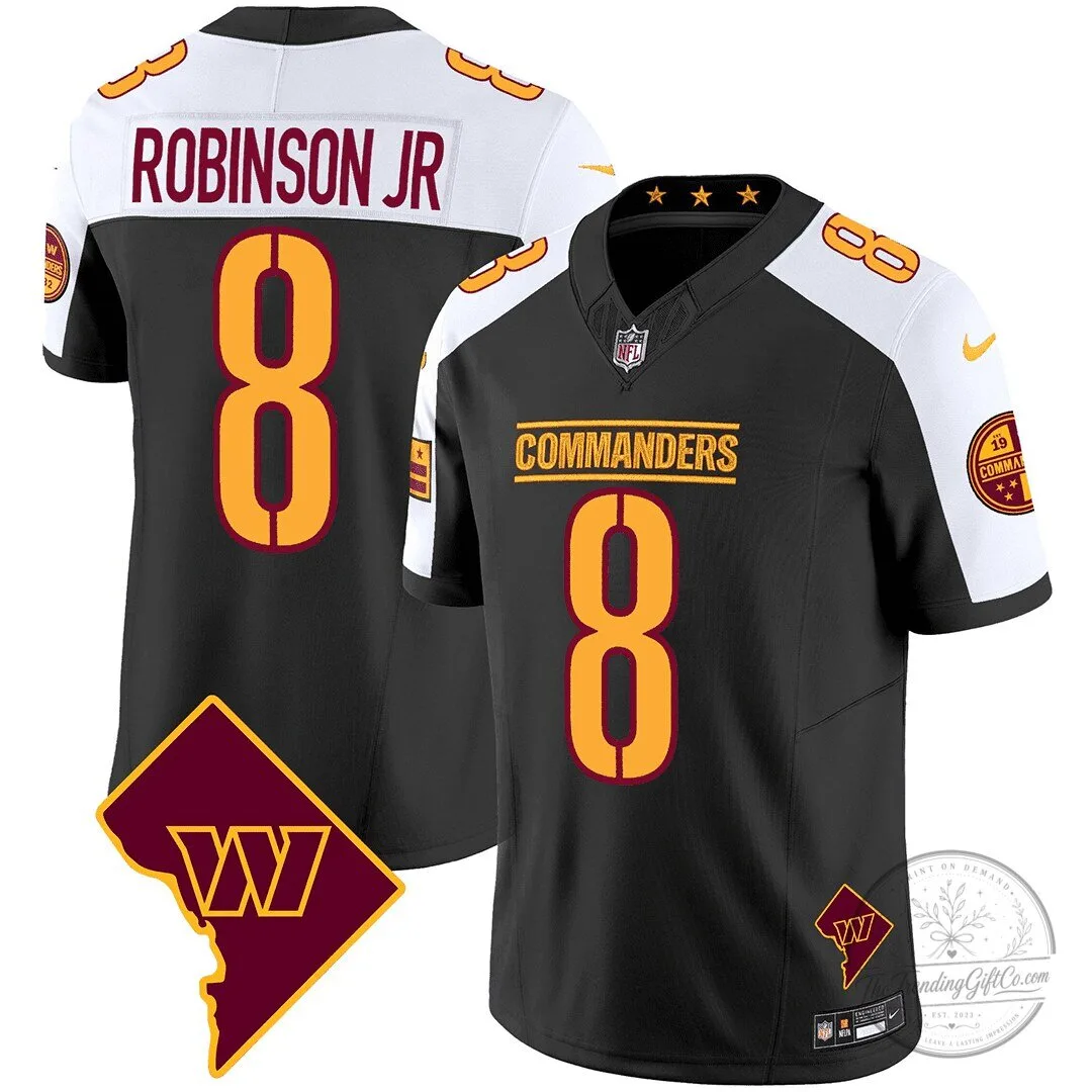 Washington Commanders Sam Howell Number 14 Black Football Jersey 28 Washington Commanders Sam Howell Number 14 Black Football Jersey