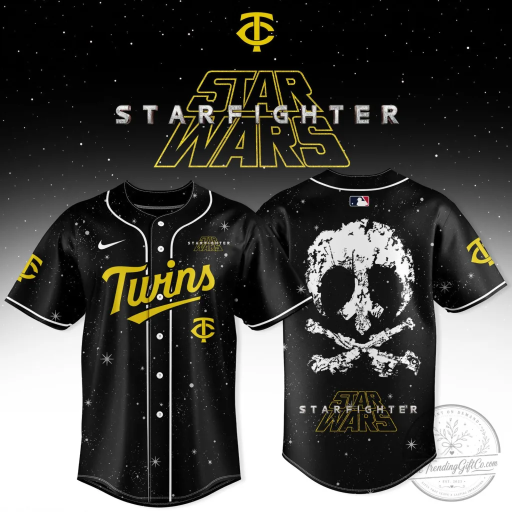 Star Wars Starfighter Minnesota Twins Baseball Jersey Star Wars Starfighter Minnesota Twins Baseball Jersey