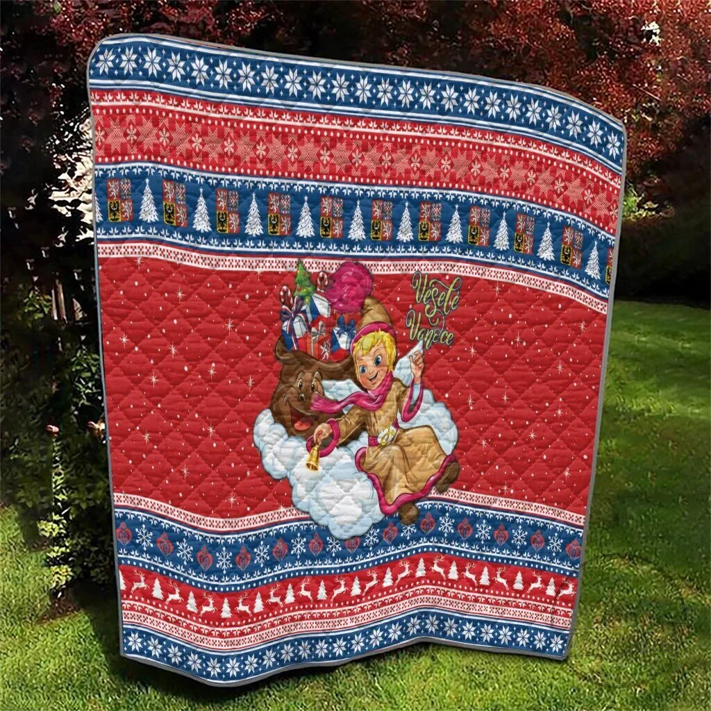 Czech Republic Christmas Jezisek Vesele Vanoce Quilt Blanket 10 Czech Republic Christmas Jezisek Vesele Vanoce Quilt Blanket