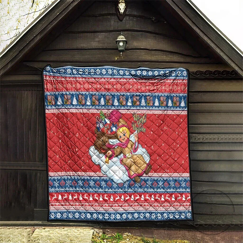 Czech Republic Christmas Jezisek Vesele Vanoce Quilt Blanket 12 Czech Republic Christmas Jezisek Vesele Vanoce Quilt Blanket