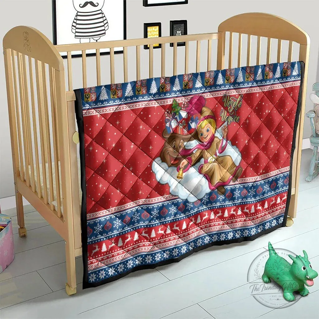 Czech Republic Christmas Jezisek Vesele Vanoce Quilt Blanket 15 Czech Republic Christmas Jezisek Vesele Vanoce Quilt Blanket