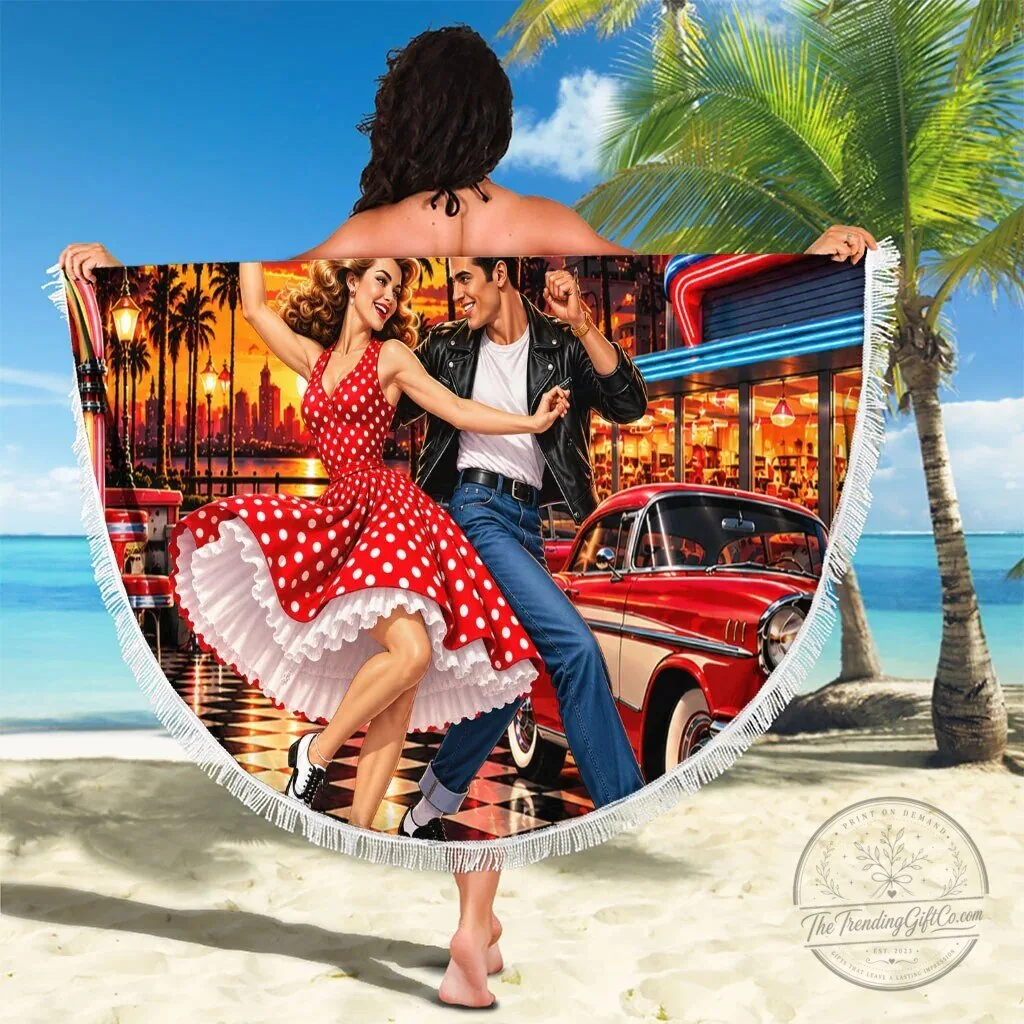Baby Boomers Generation Vintage 1950s Retro Rock And Roll Beach Blanket 8 Baby Boomers Generation Vintage 1950s Retro Rock And Roll Beach Blanket