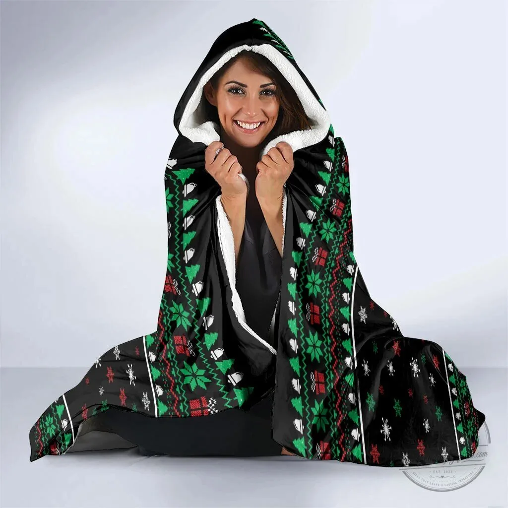 Nakatomi Plaza Christmas Party Ugly Sweater Style Hooded Blanket 7 Nakatomi Plaza Christmas Party Ugly Sweater Style Hooded Blanket
