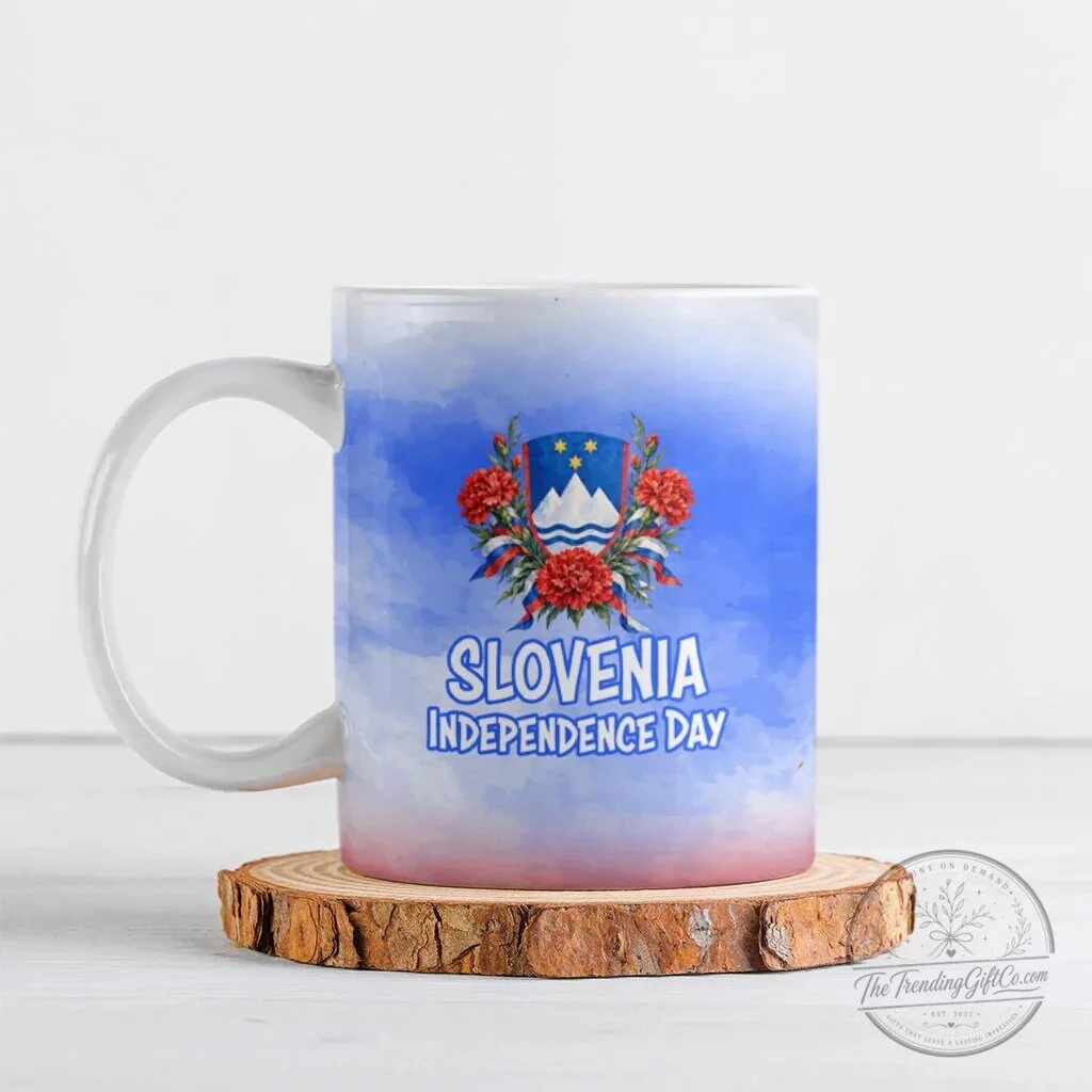 Slovenia Independence Day Emblem Ceramic Mug