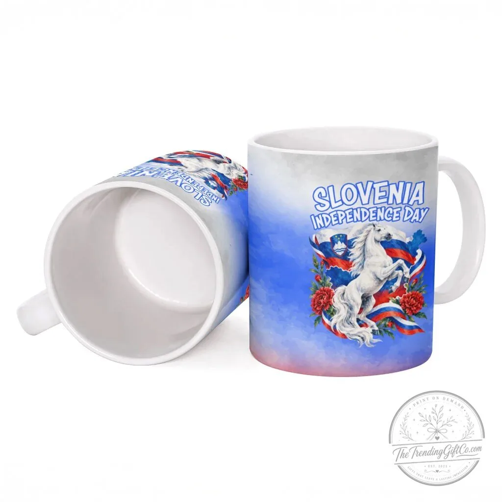 Slovenia Independence Day Emblem Ceramic Mug 7 Slovenia Independence Day Emblem Ceramic Mug