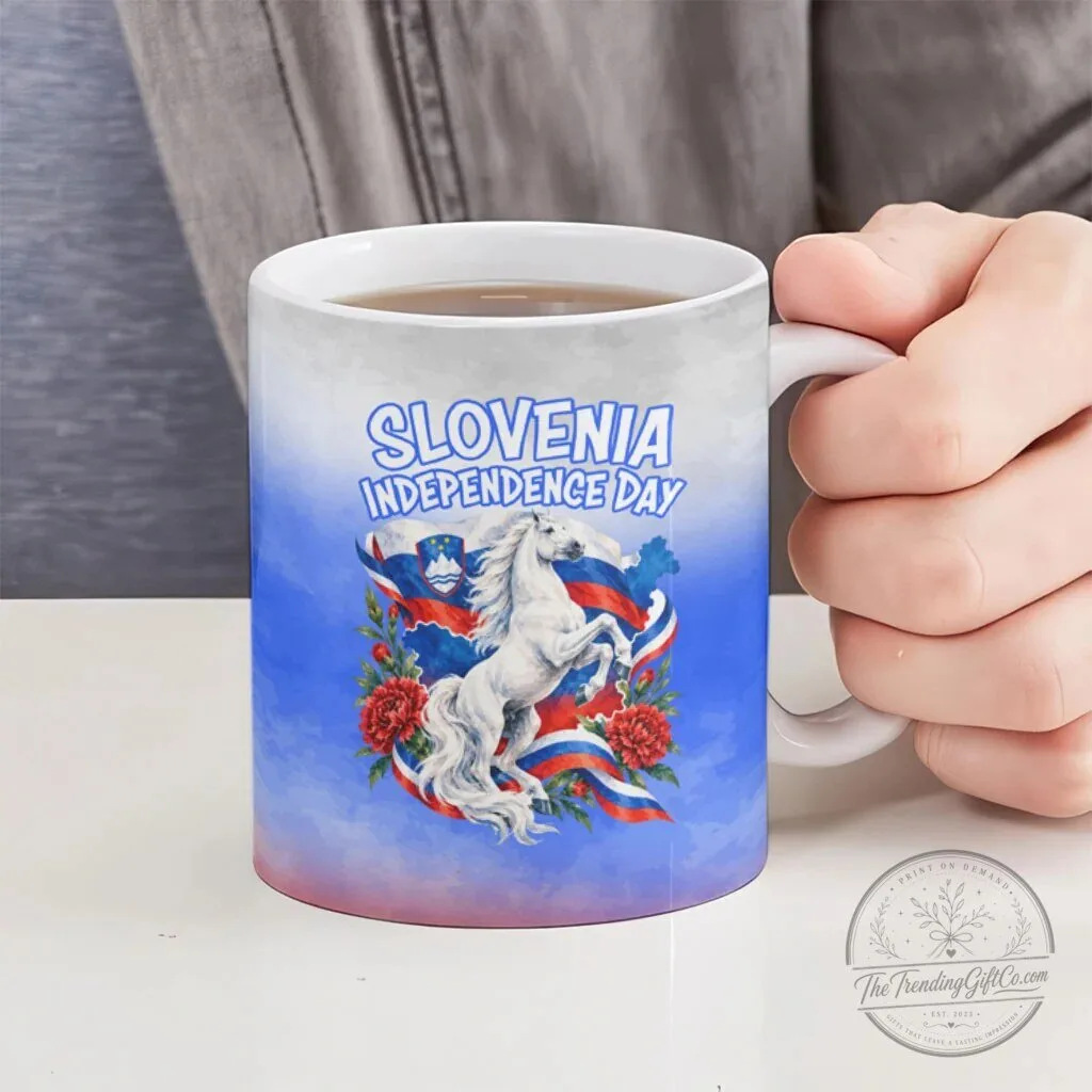 Slovenia Independence Day Emblem Ceramic Mug 10 Slovenia Independence Day Emblem Ceramic Mug