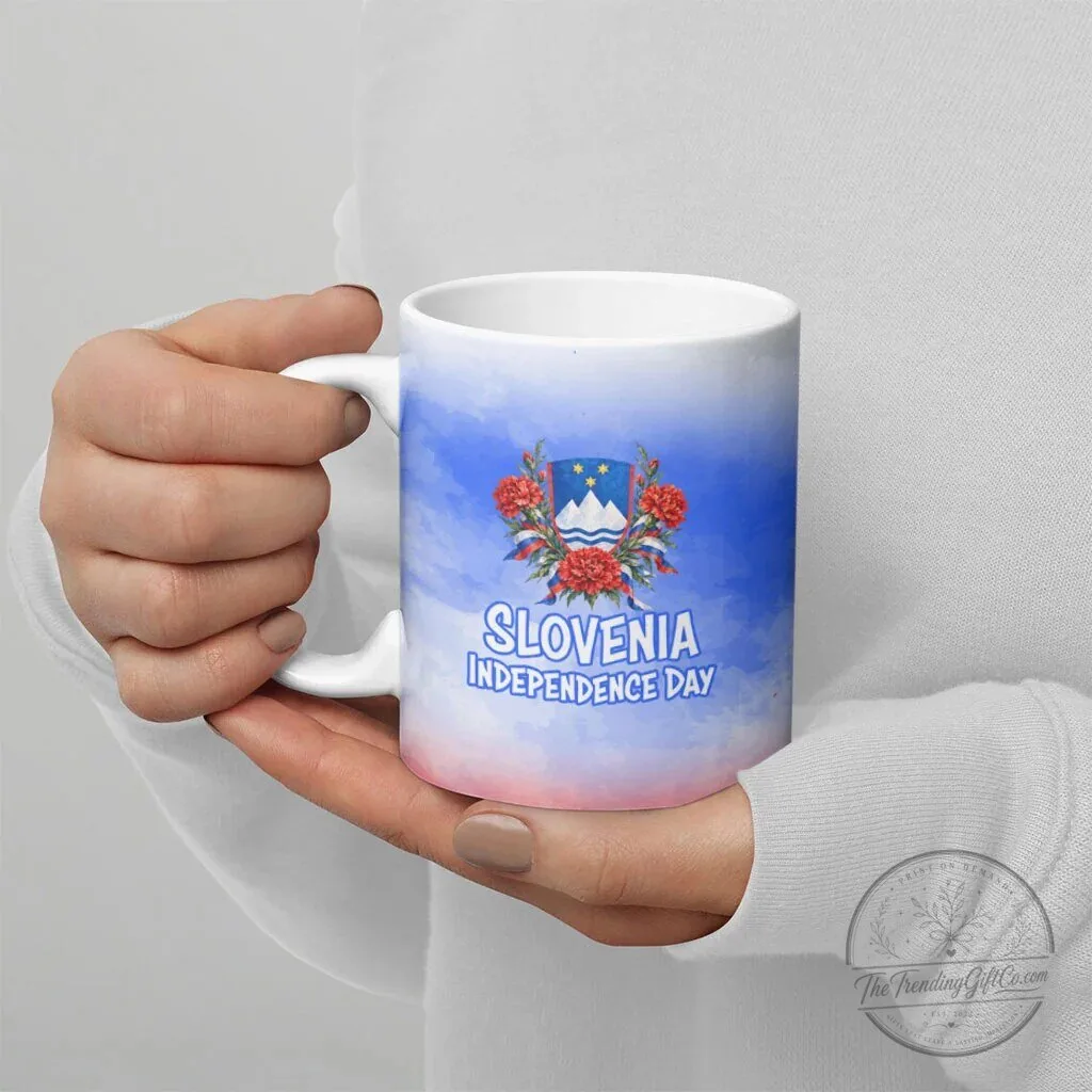 Slovenia Independence Day Emblem Ceramic Mug 11 Slovenia Independence Day Emblem Ceramic Mug