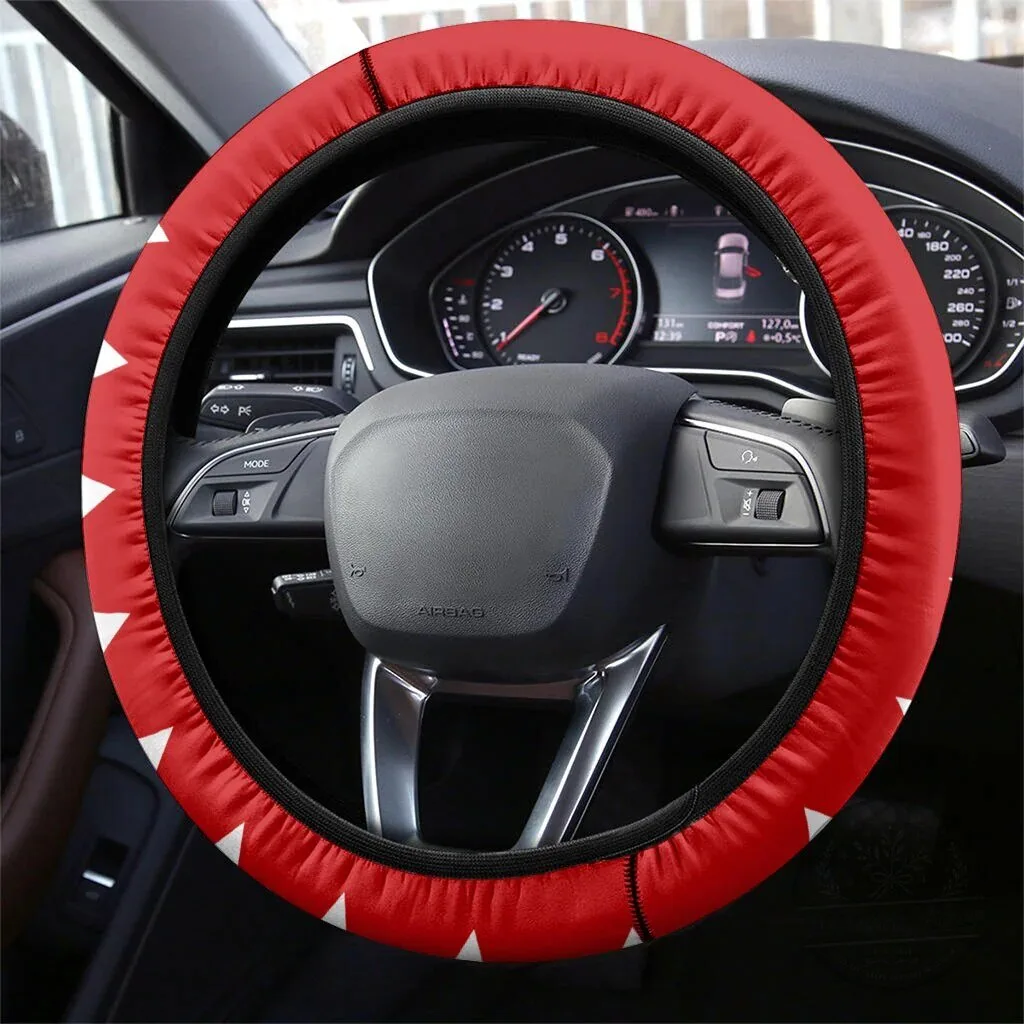 Bahrain National Day Steering Wheel Cover Cultural Emblem Flag Horse Knight 3 Bahrain National Day Steering Wheel Cover Cultural Emblem Flag Horse Knight