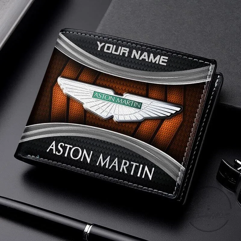 Aston Martin Personalized Name Bi-Fold Leather Wallet for Men 13 Aston Martin Personalized Name Bi-Fold Leather Wallet for Men