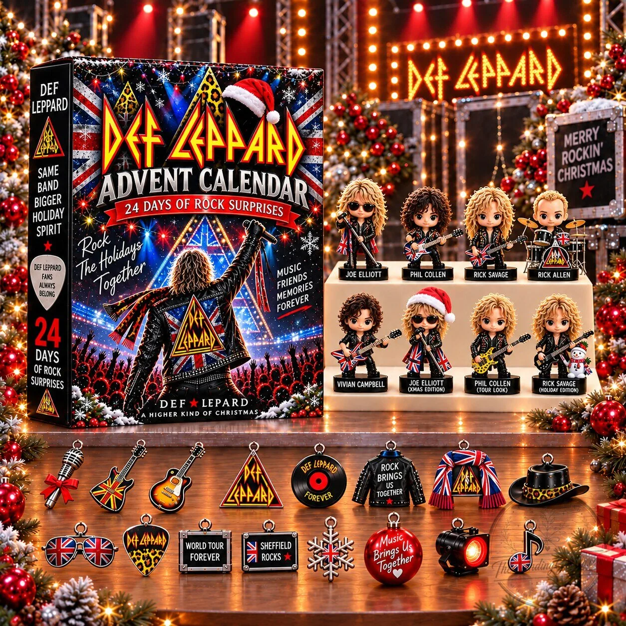 Def Leppard Rock The Holidays Together Advent Calendar Blind Box Set