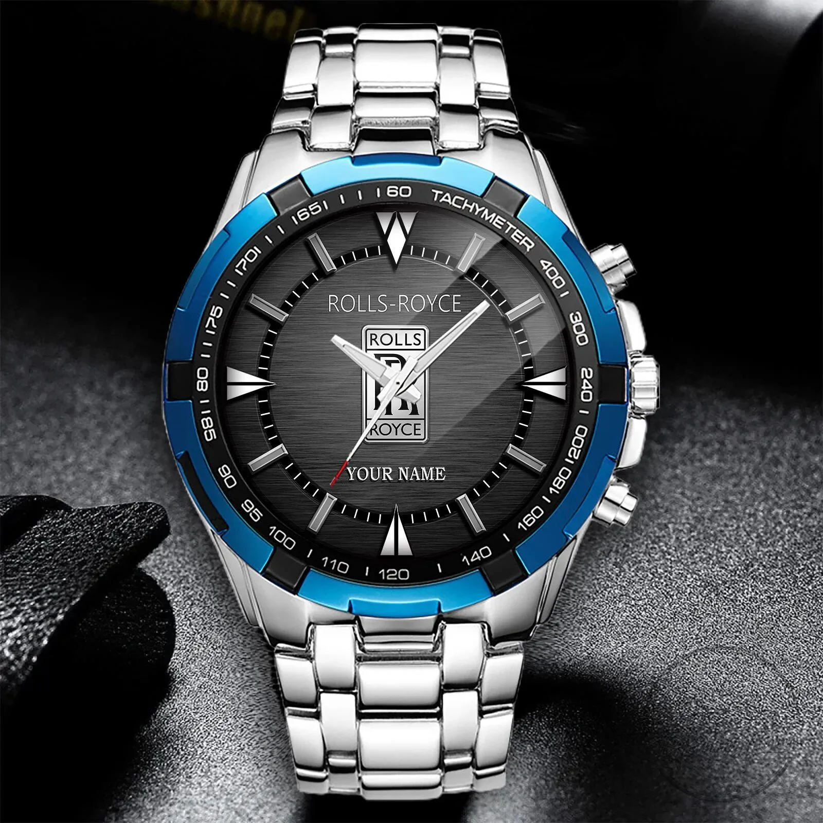 Elegant Fashion Design Watch by Rolls-Royce with Custom Name Option