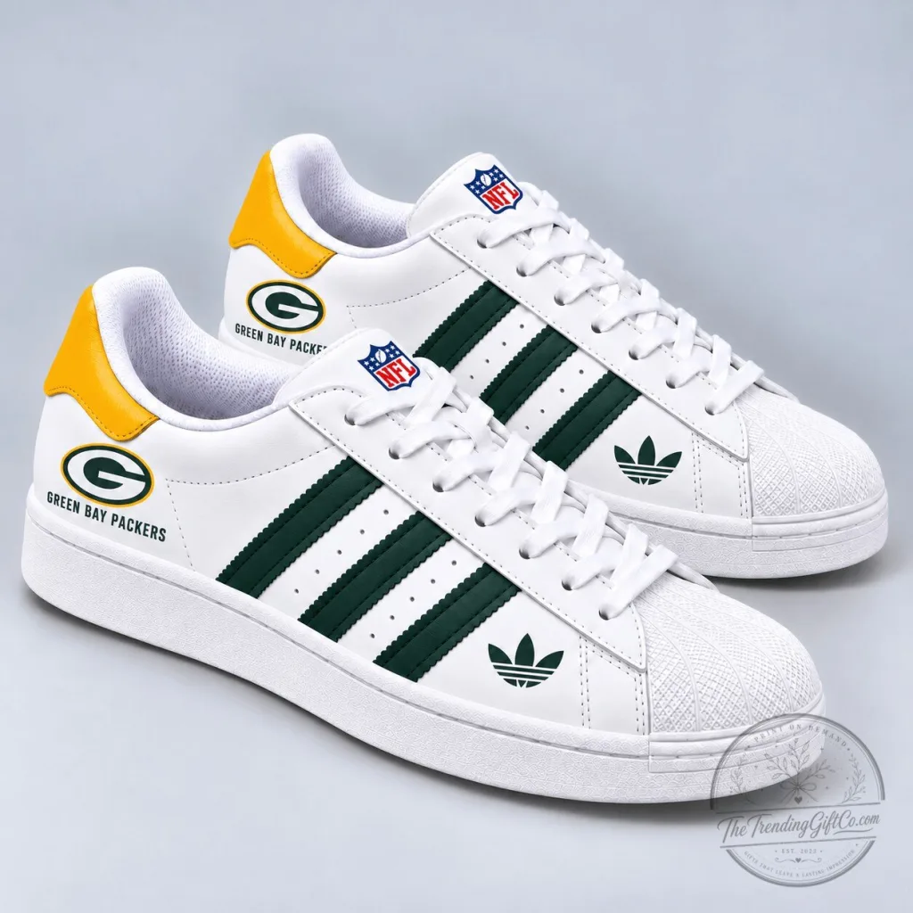 Green Bay Packers National Football League Superstar Shoes Green Bay Packers National Football League Superstar Shoes