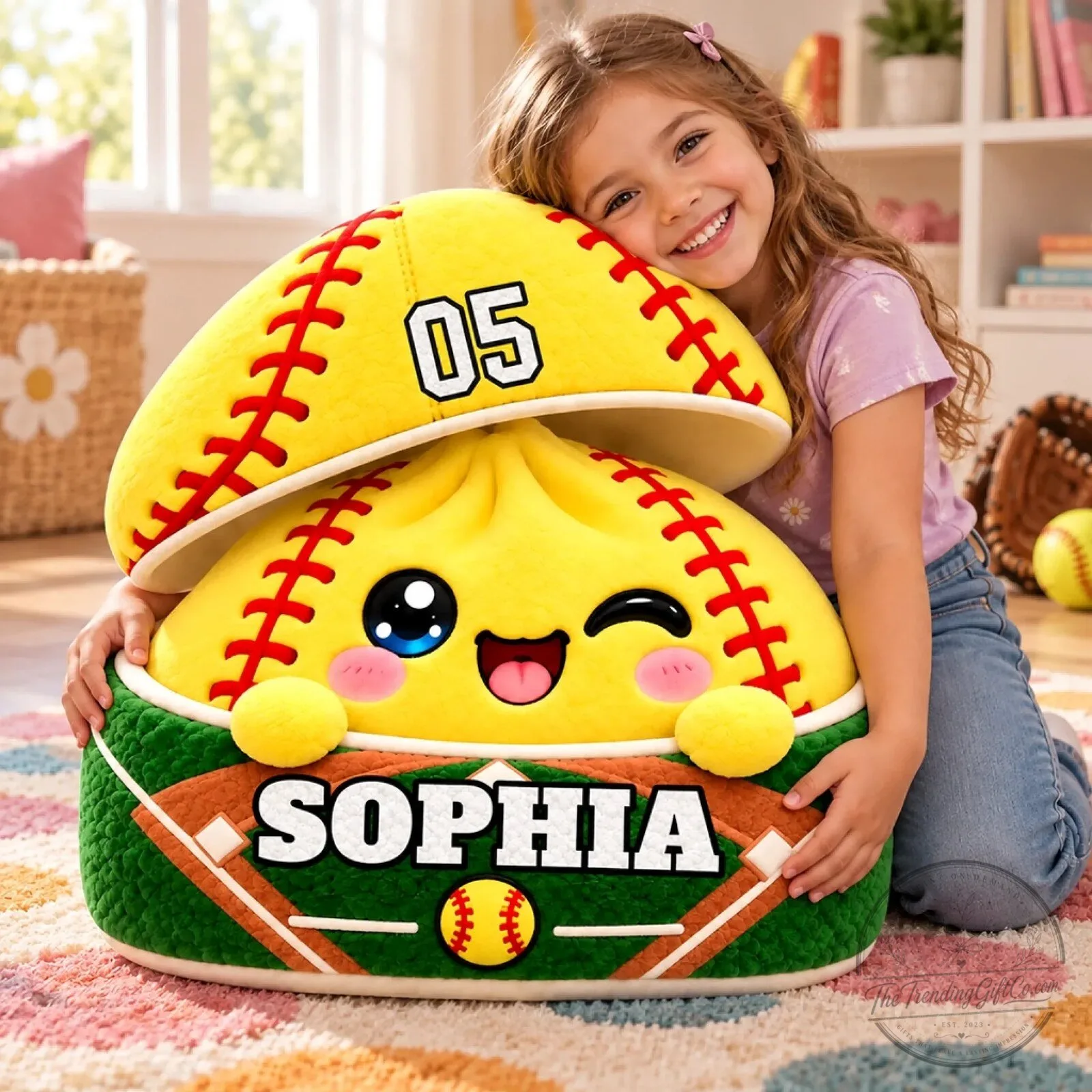 Personalized Basketball Sports Ball Shaped Pillow for Kids 12 Personalized Basketball Sports Ball Shaped Pillow for Kids