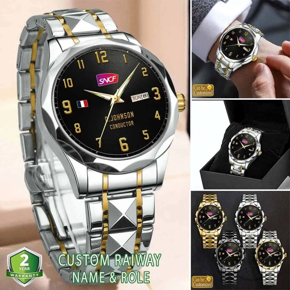 SNCF French Railways Stainless Steel Watch 5 SNCF French Railways Stainless Steel Watch