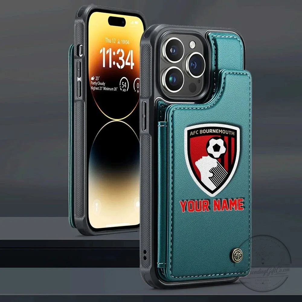 AFC Bournemouth Personalized Name Leather Flip Wallet Phone Case 11 AFC Bournemouth Personalized Name Leather Flip Wallet Phone Case