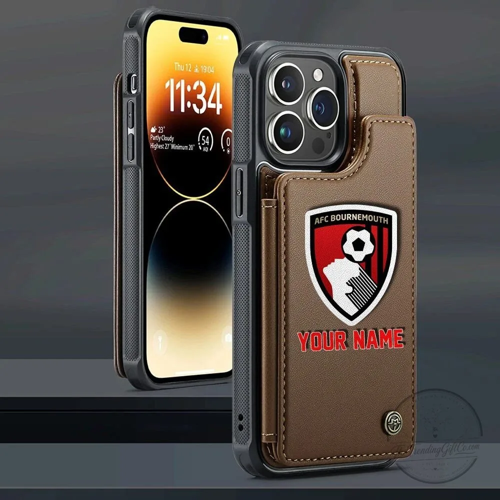 AFC Bournemouth Personalized Name Leather Flip Wallet Phone Case 12 AFC Bournemouth Personalized Name Leather Flip Wallet Phone Case