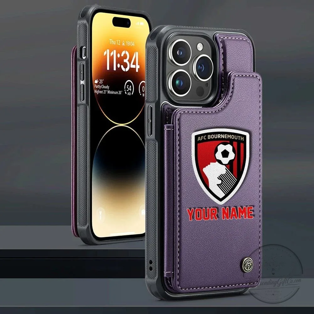 AFC Bournemouth Personalized Name Leather Flip Wallet Phone Case 13 AFC Bournemouth Personalized Name Leather Flip Wallet Phone Case